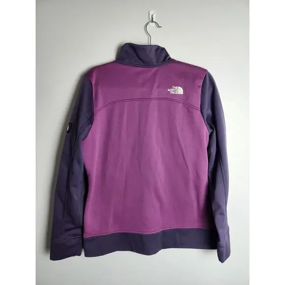 The North Face Womens soft shell jacket sz L purple fleece lined gorpcore camp - Picture 4 of 12